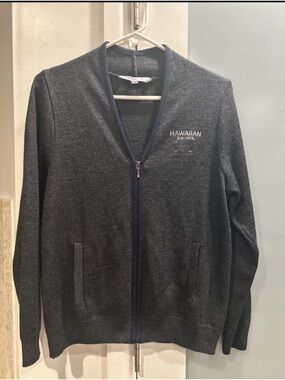 Hawaiian Airlines sweater zip cardigan Sweater